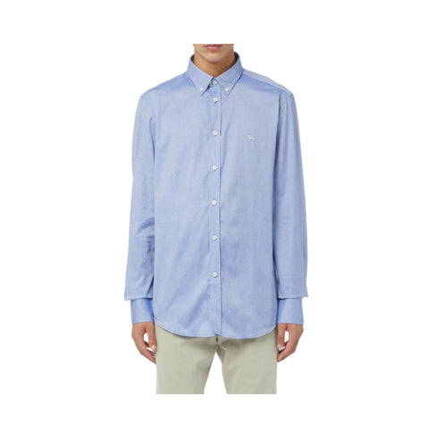 Harmont & Blaine Camicia casual Camicia Uomo in tinta unita con logo Azzurro A23 - HARMONT & BLAINECRK043011760 - 805 - M - Francavilla Moda